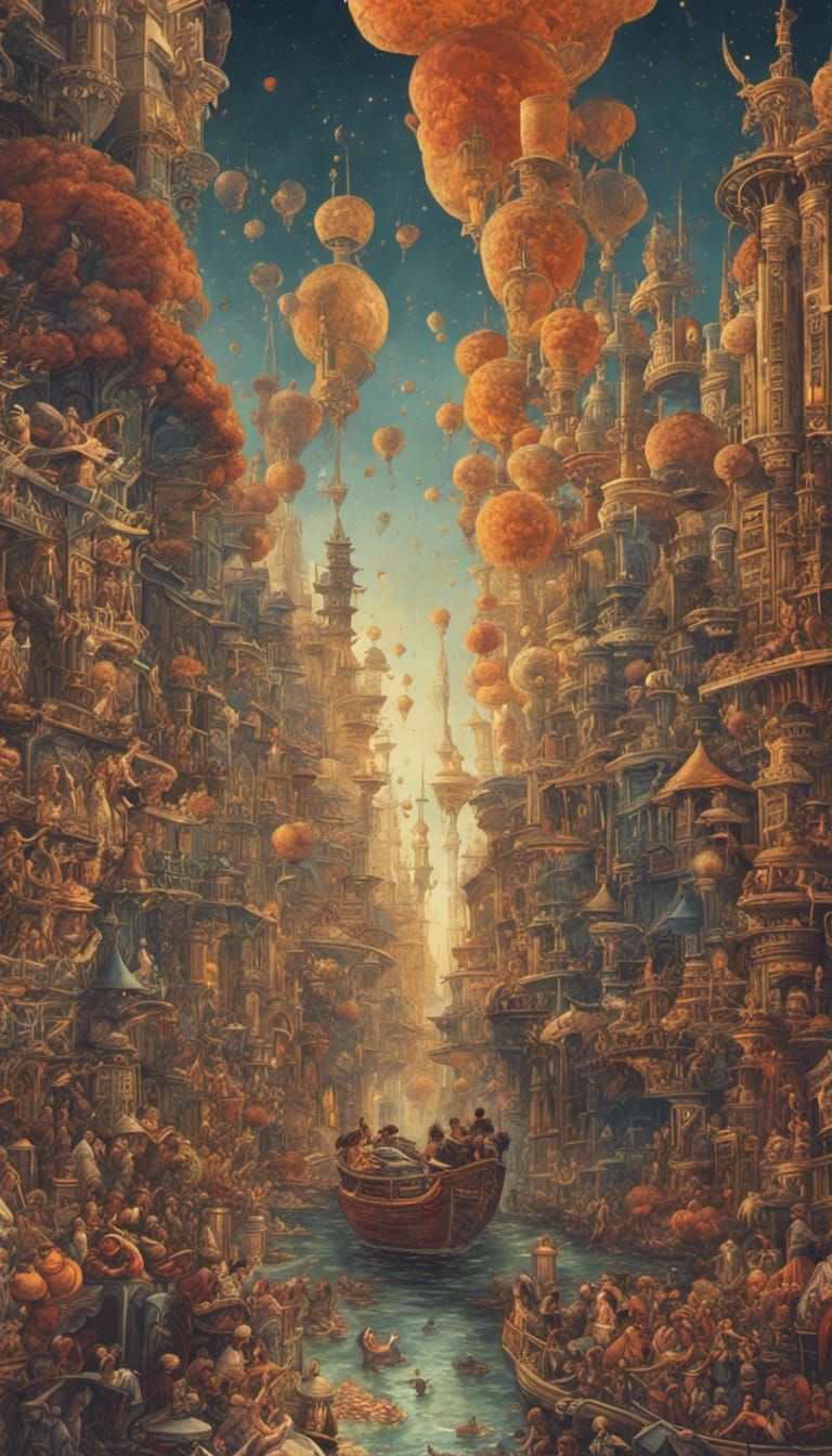 Drunken Sailors in an Art Deco Living City