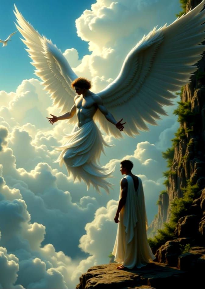 Majestic Angel Wings Ascending