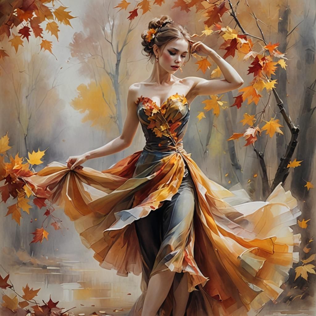 Autumn Dancer in Razumovskaya Style