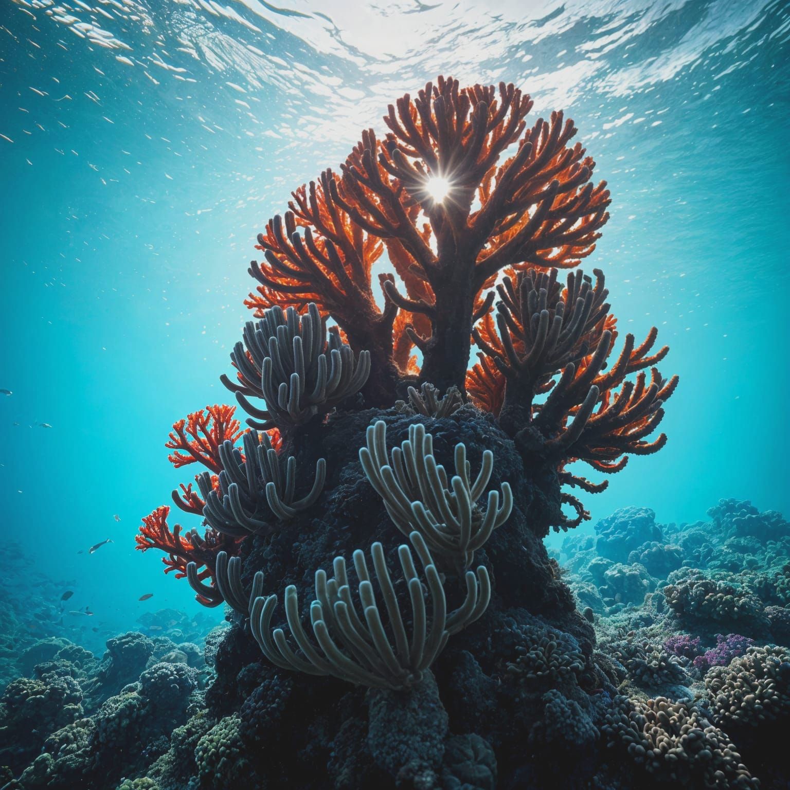 Subdued Arctic Corals Teem with Life in Crystal Clear Waters