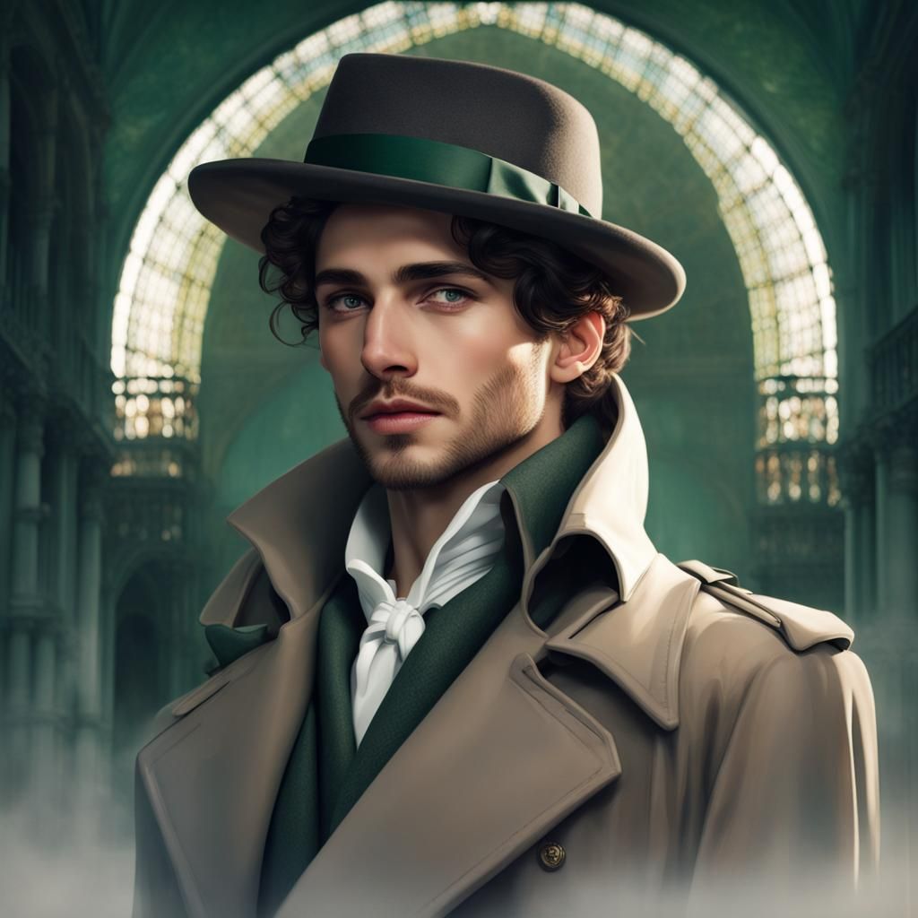 Parisian Couple in Loving Embrace