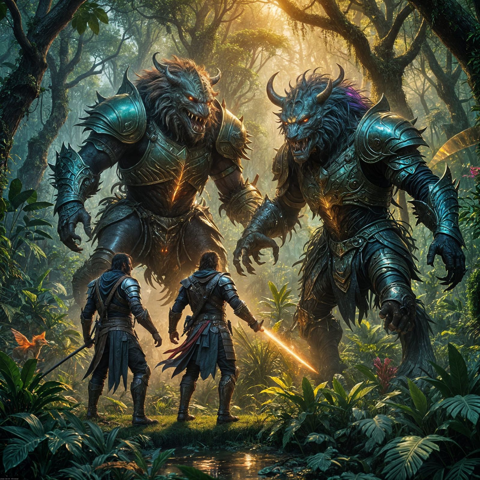 Taim the Wanderer and his brother Ruum facing Wethryn and Ha...