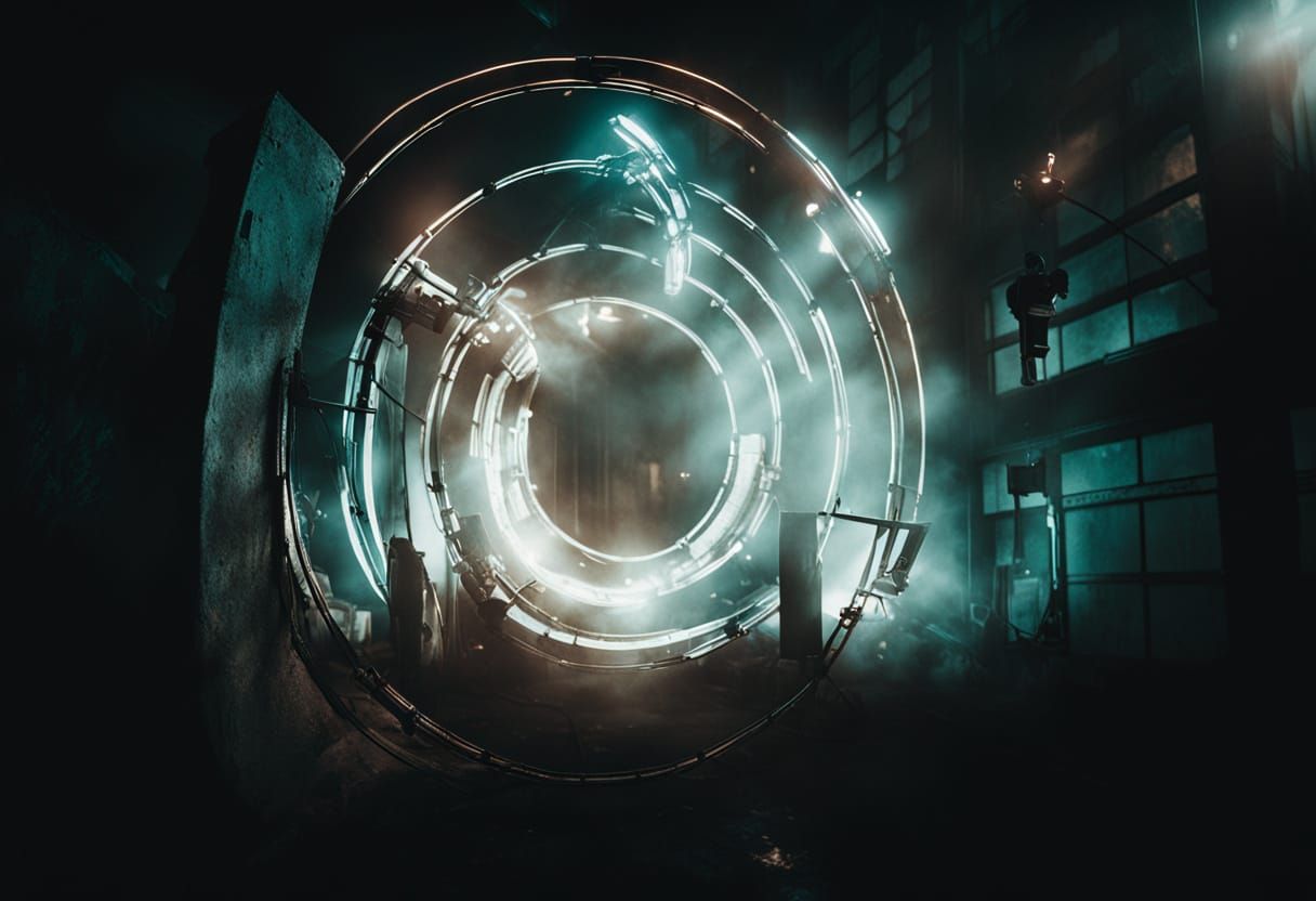 Cinematic Logo in Moody, Dark 35mm Film Aesthetic