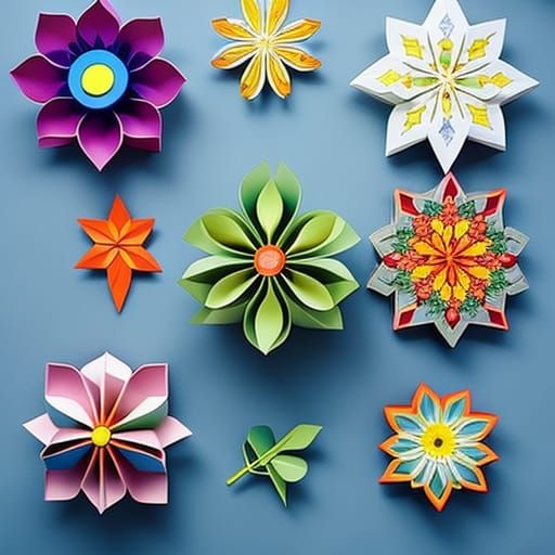 Origami Seasons: Papercraft in 3D Shading