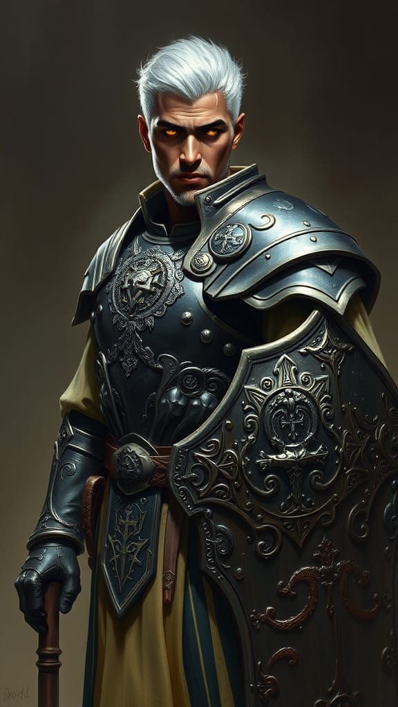 Ethereal Dark Paladin in Adamantine Armor