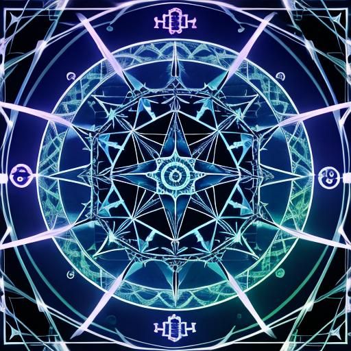 Magical Pumpkin Witch Neurographic Art