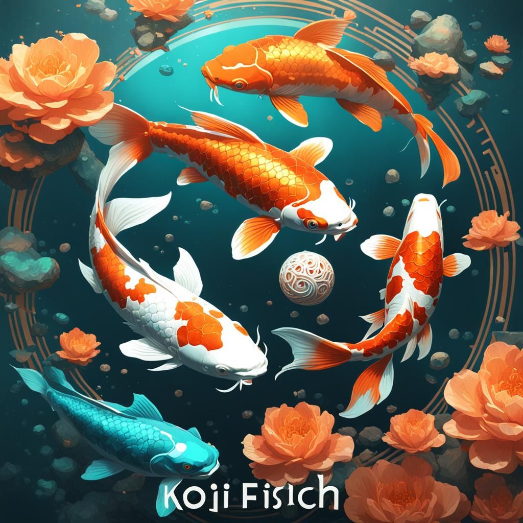 Koi Fish Yin Yang Concept Art