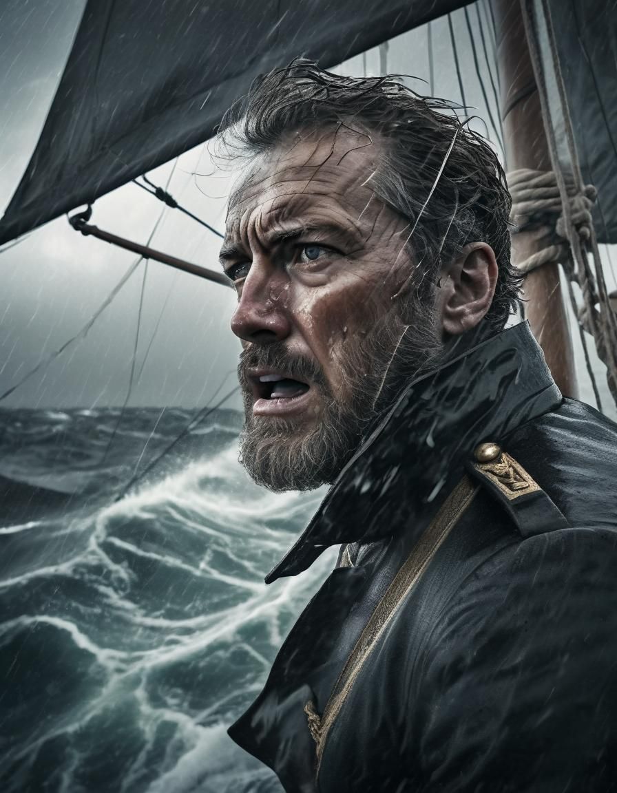 Dramatic Double Exposure: Captain vs. Storm