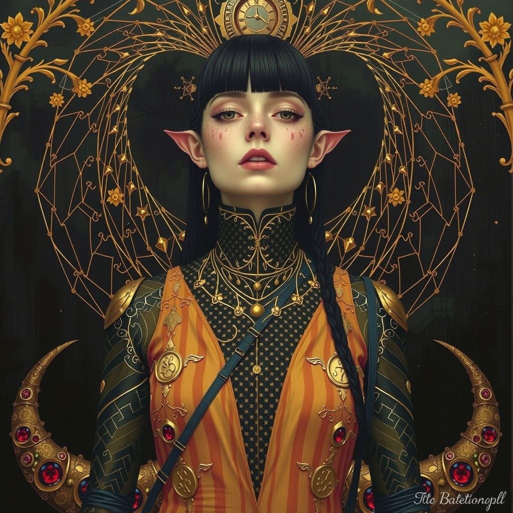 Mysterious Aviatrix in Flight