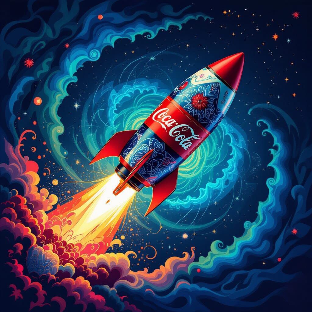 Recycled Rocket Launching into Abstract Atmosphere