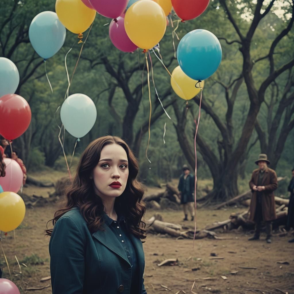 Kat Dennings Impressed by Balloon: Cinematic Film Still