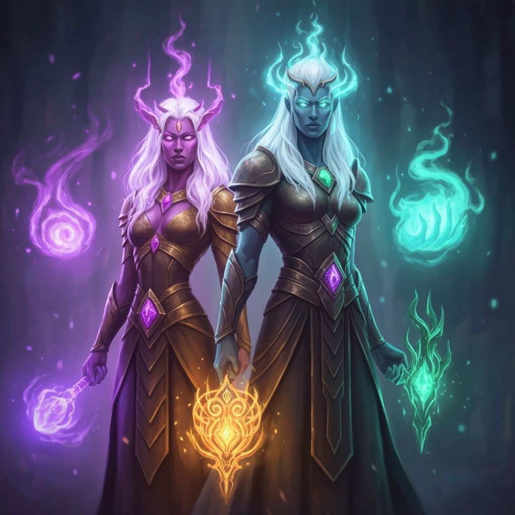 Fantasy Gods and Goddesses with Magical Summons