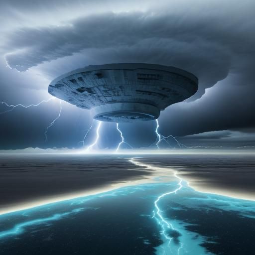 Lightning Storm over Salar de Uyuni at Sunset