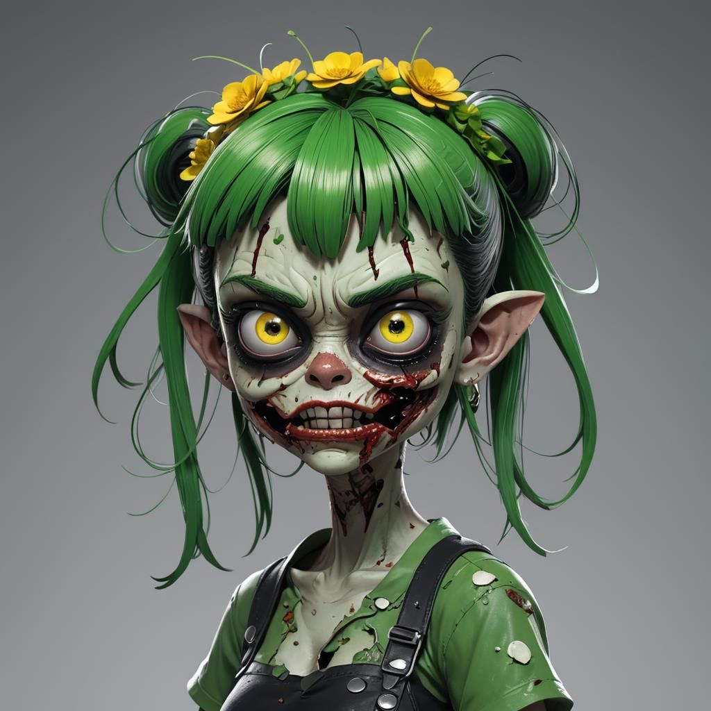 Zombie Buttercup: 3D Anime Art