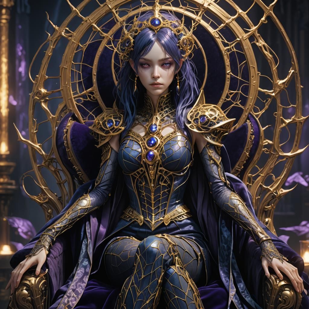 Mephala, the Webspinner, in Cybergothic Concept Art