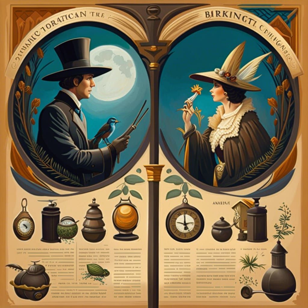 Magpie Bird Illustration in Digital Cell-Shaded Style