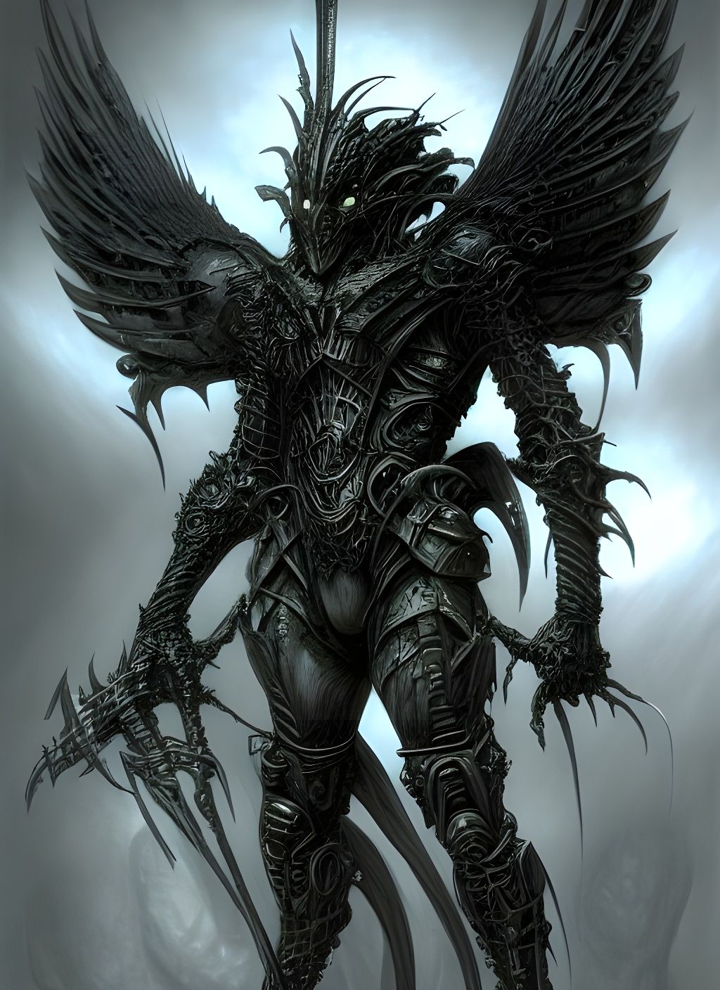Armored Dark Angel Serafin Concept Art