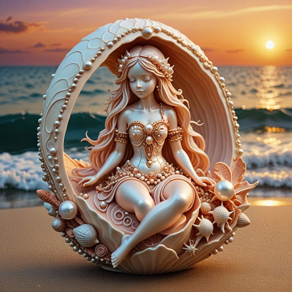 Clay Art of Ocean Goddess