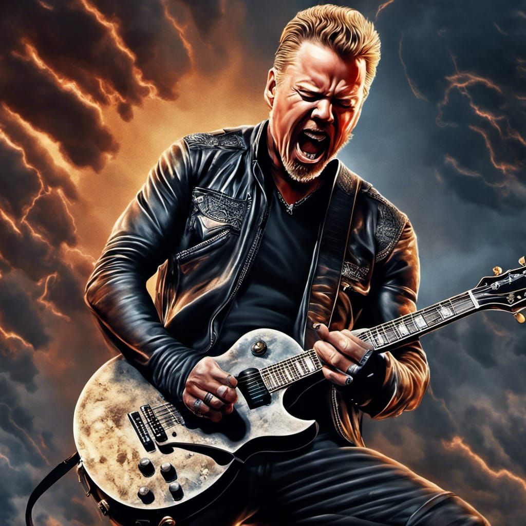 James Hetfield Portrait: Epic Digital Matte Painting