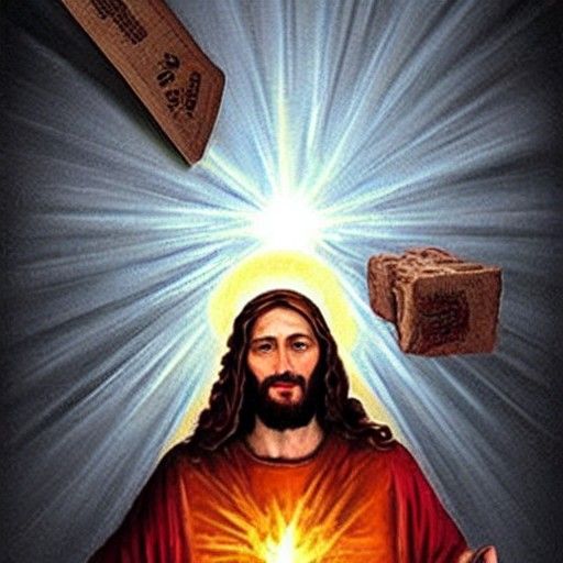 Hyperrealistic Jesus Christ Street Magic Performance