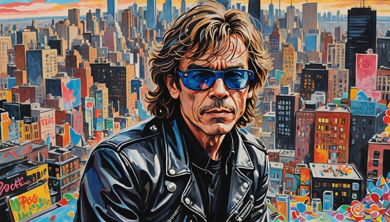 David Johansen at CBGB's in Matisse Style