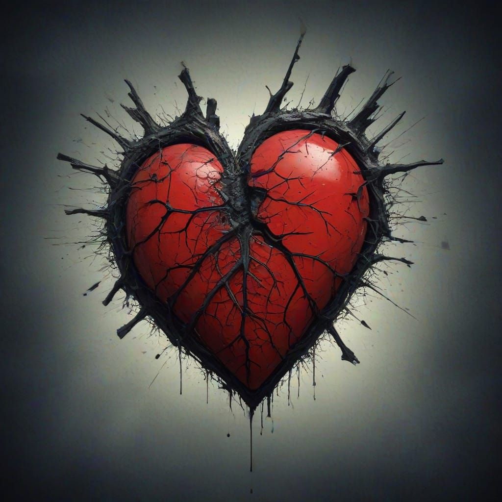 Soul Shattered in Despair, Heart Withering Away in Grief