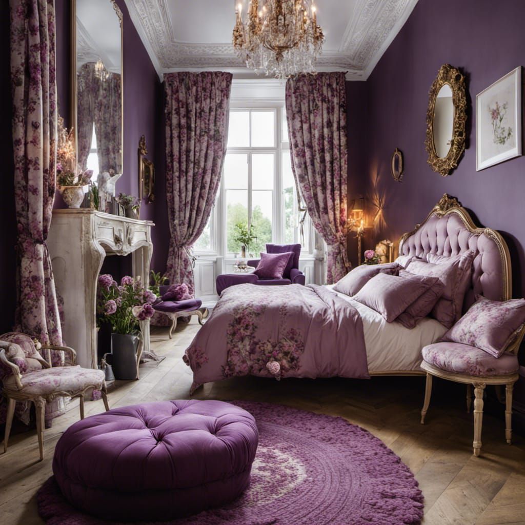 Beautiful purple bedroom