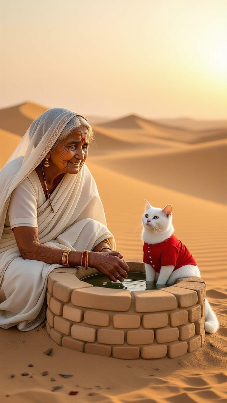 Hopeful Moment in the Desert