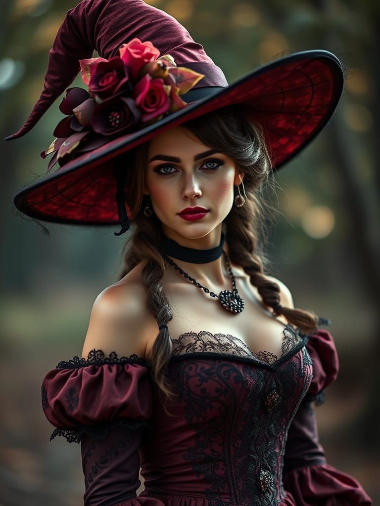 1860s American Witch in Fashion Photography Style