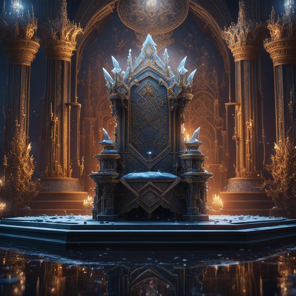 Diamond Crystal Throne in Fantasy Concept Art