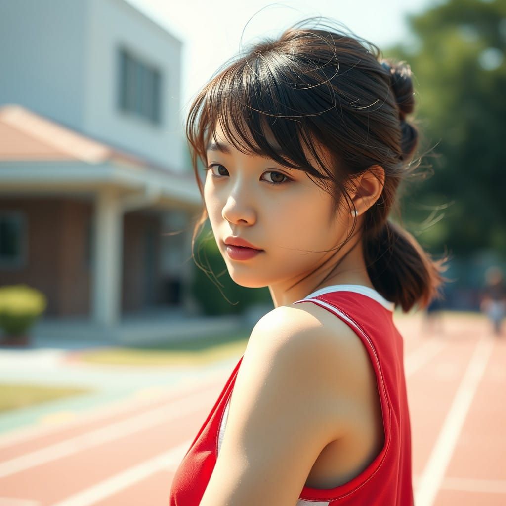 Drenched Japanese Actress in Intimate Hyper-Realistic Track...