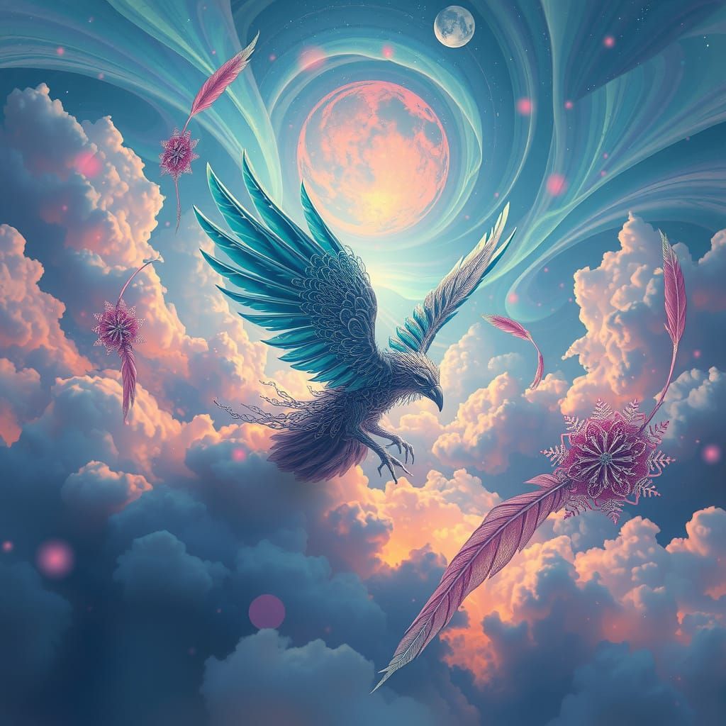 Dreamlike Deathers in Vibrant Pastel Hues