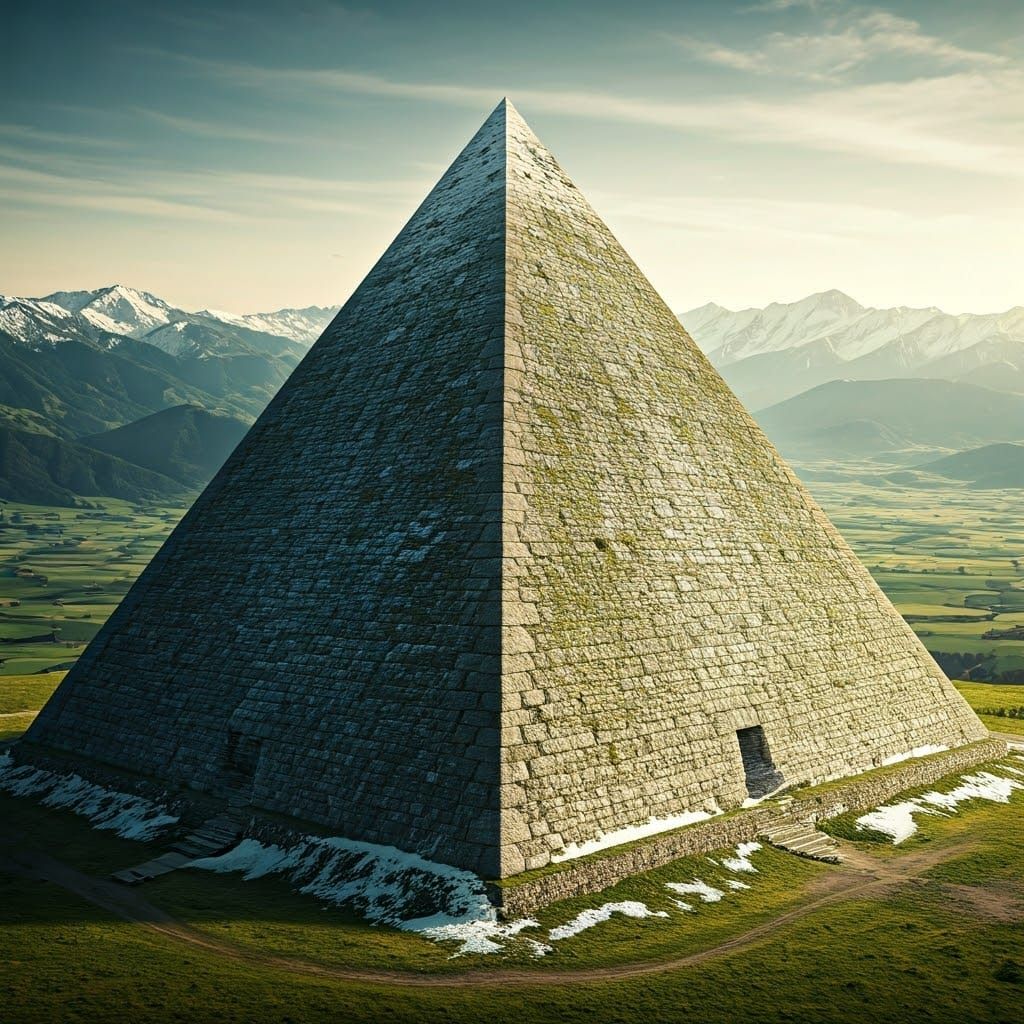 Majestic Bosnian Pyramid of the Dragon in Photorealistic Det...