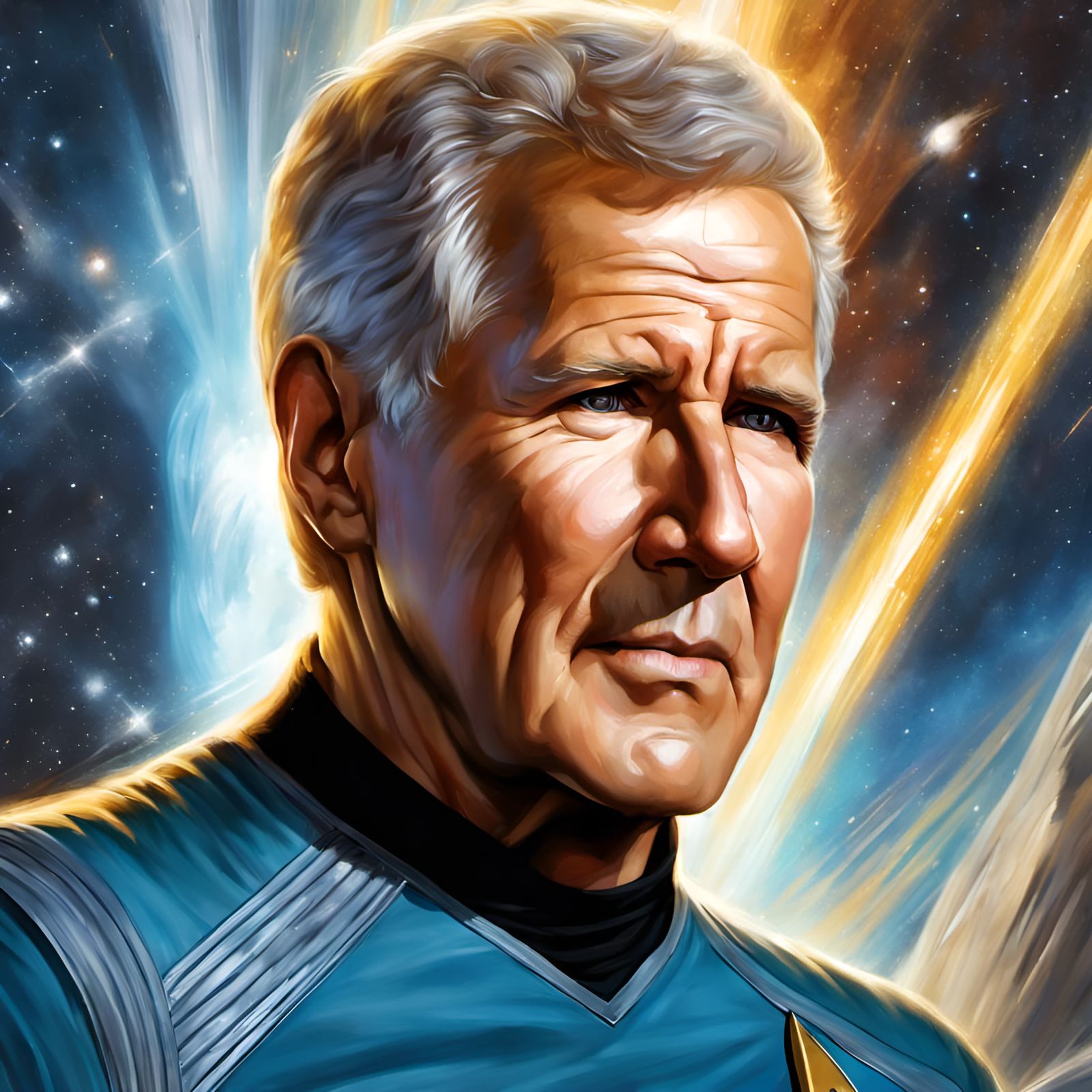 Alex Trebek as Captain Kirk in Space