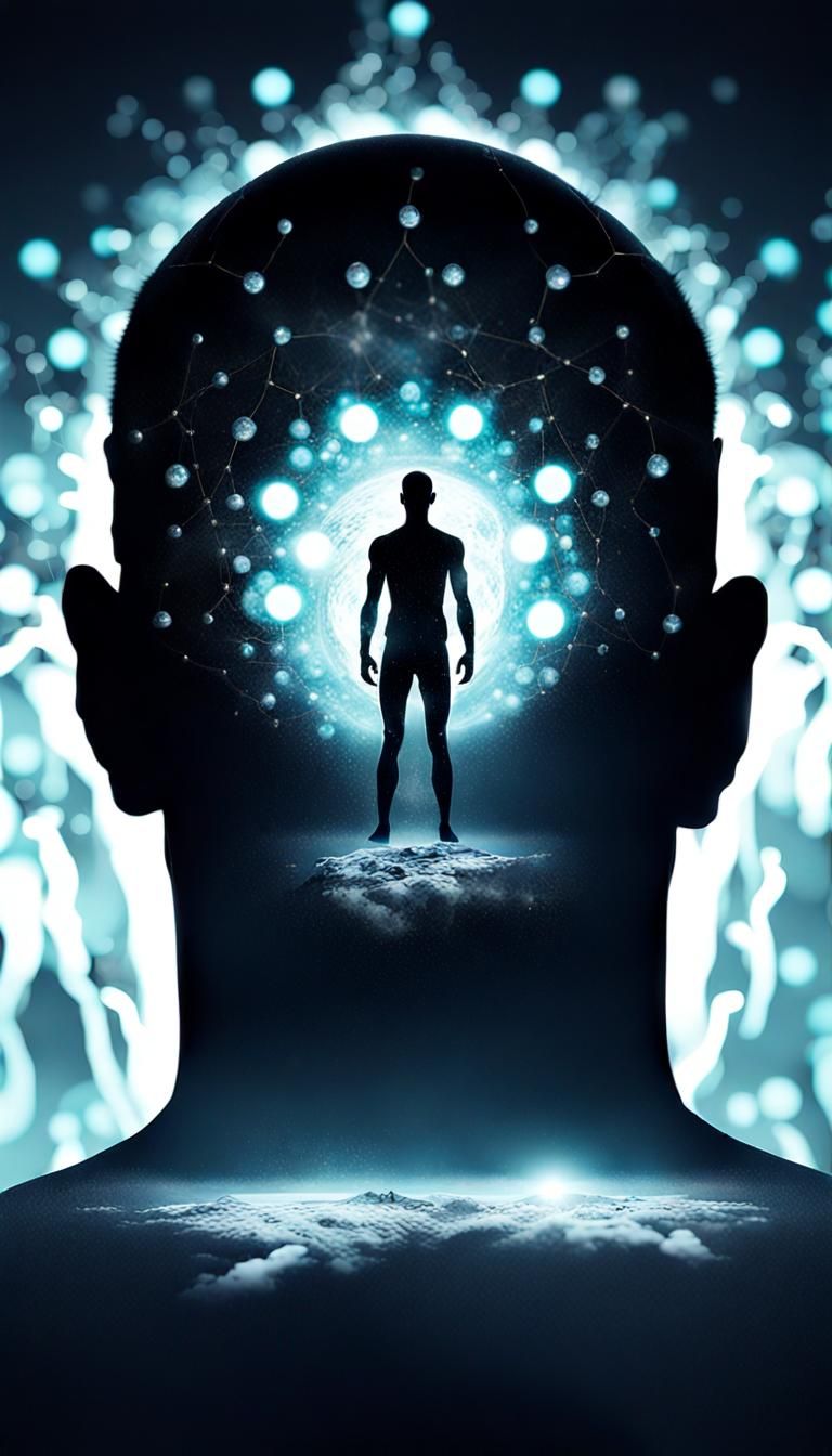 Double exposure: Mindset - Open mind