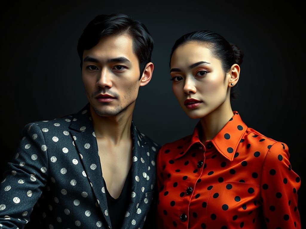 Polka Dot Fashion Photo in Gaultier Style