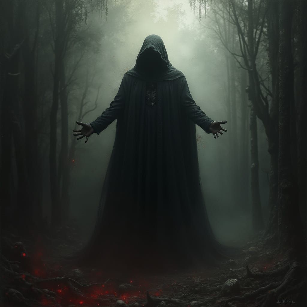 Ethereal Horror Entity in Darkened Realm