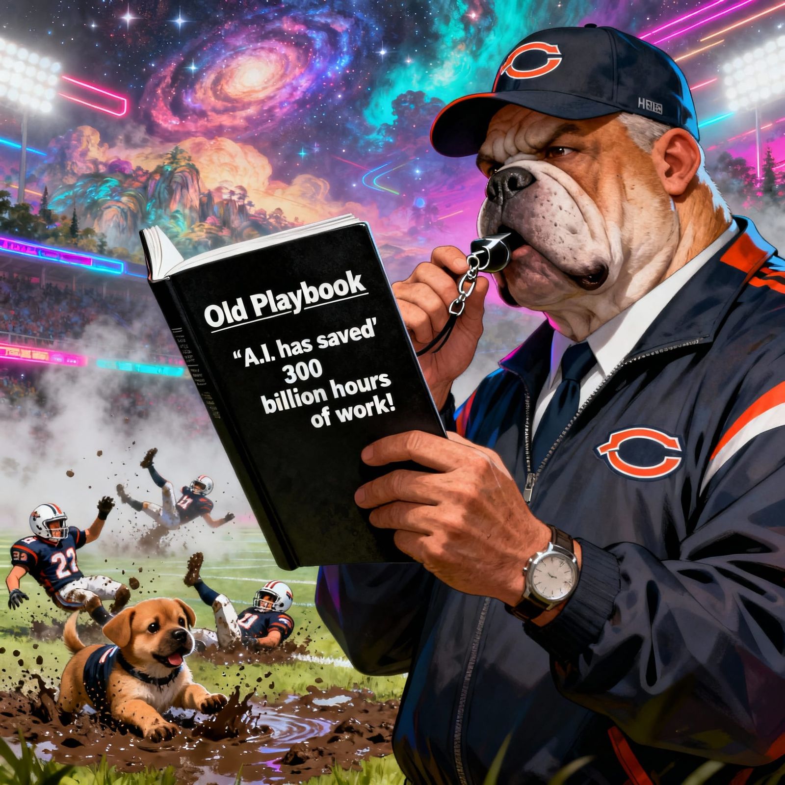 AI Saves Work Hours: Coach Bulldog & Puppy Players