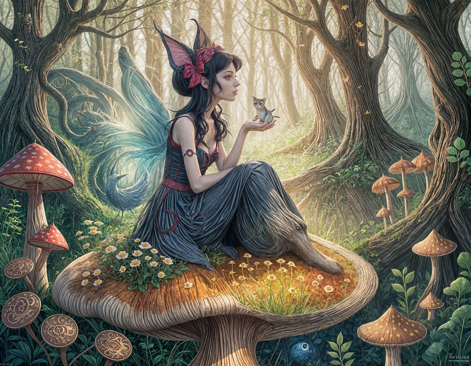 Cait Sith's Mischief in Faerie Forest