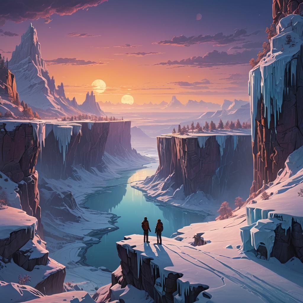 Honeymoon Ice Lands: Fantasy Concept Art