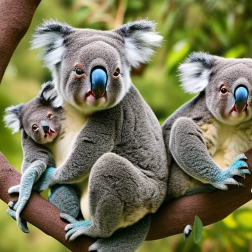 A family of koalas