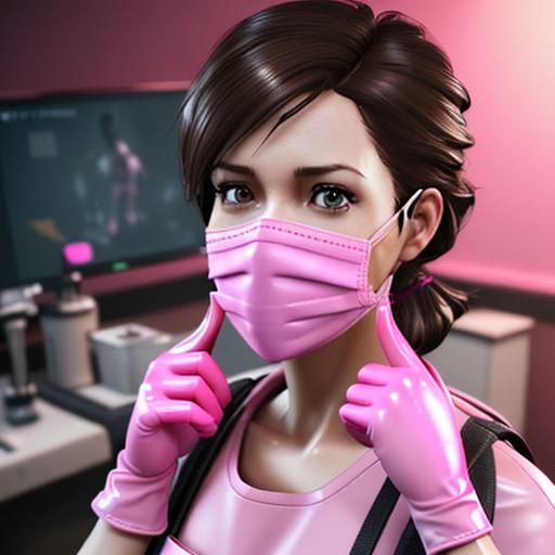 Female Dentist in 3D Game Cinematic Style