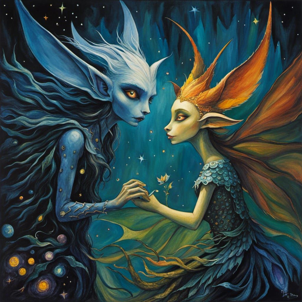 Magical Shadow Protectors in Whimsical Style