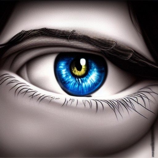 Shocked Woman with Piercing Eyes in WLOP Style