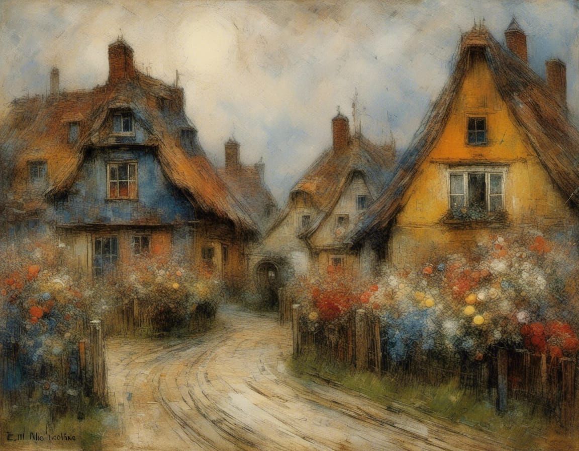 Cozy Thatched Village Life in North Frisia