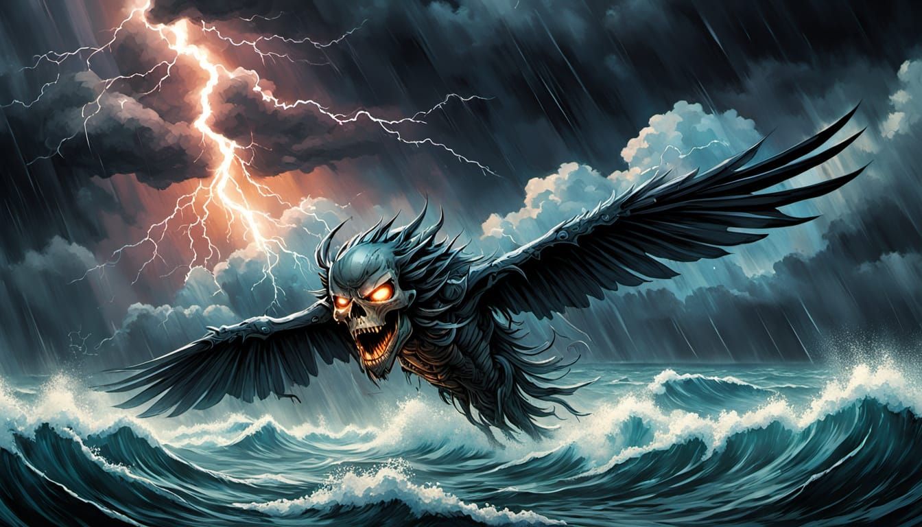 Storm Skull Soaring: A Comic Book Art Masterpiece