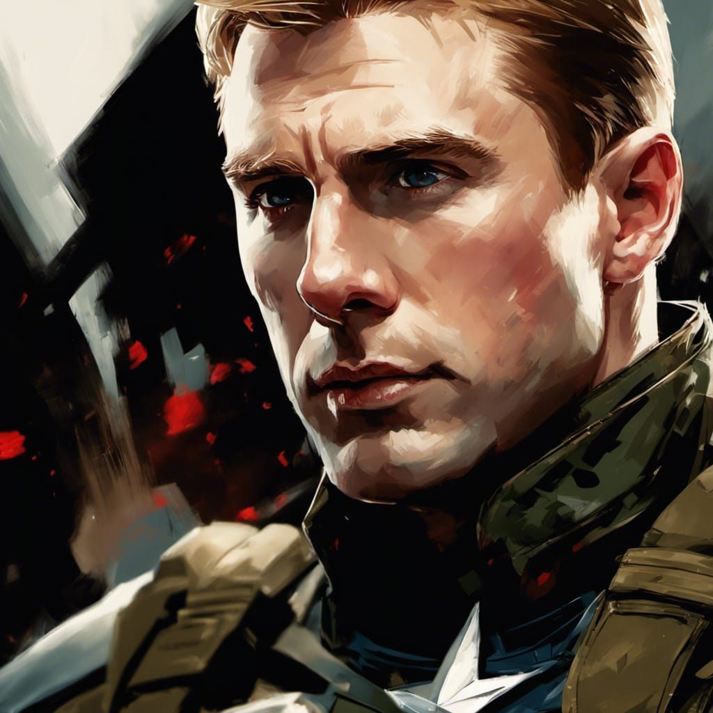 Steve Rogers Portrait in Army Uniform