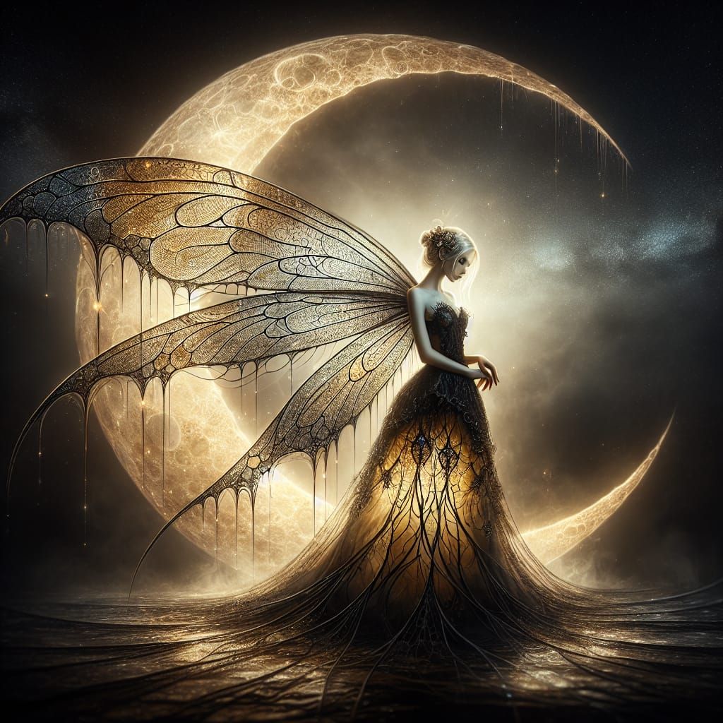 Hauntingly beautiful gothic fairy