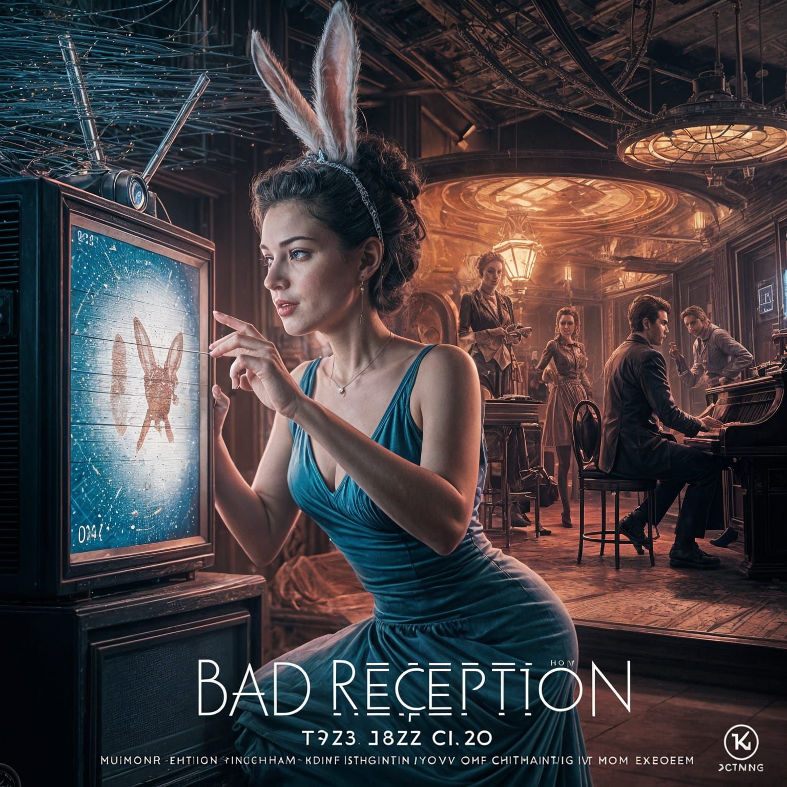 Bad Reception: Time Travel Movie Poster in 8K