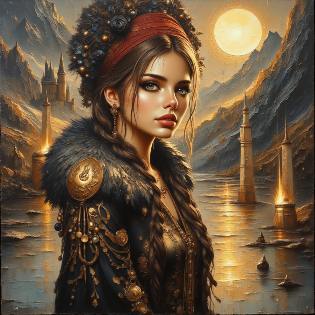 Untamed and beautiful femme-fatale